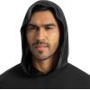Wrangler mens Long Sleeve Sun Protection Hoodie(Black)