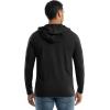 Wrangler mens Long Sleeve Sun Protection Hoodie(Black)