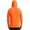 Wrangler mens Long Sleeve Sun Protection Hoodie(Orange)