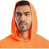 Wrangler mens Long Sleeve Sun Protection Hoodie(Orange)