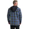 Wrangler mens Masonry Hooded Jacket(Blue Black Plaid)