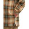 Wrangler mens Masonry Hooded Jacket(Tan Orange Plaid)