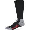 Wrangler mens Steel Toe Boot Ultra-dri Work Crew Socks 2 Pair Pack(Black)