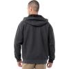 Wrangler mens Thermal Sherpa Zip Hoodie(Charcoal Heather/Black)