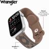 Wrangler® “Aztec Trail” Silicone Band for Apple Watch®, Western Aztec Pattern, Fits all Apple Watch® Series and Sizes(Brown)