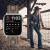Wrangler® “Aztec Trail” Silicone Band for Apple Watch®, Western Aztec Pattern, Fits all Apple Watch® Series and Sizes(Brown)