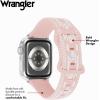Wrangler® “Aztec Trail” Silicone Band for Apple Watch®, Western Aztec Pattern, Fits all Apple Watch® Series and Sizes(Light Pink)