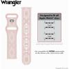 Wrangler® “Aztec Trail” Silicone Band for Apple Watch®, Western Aztec Pattern, Fits all Apple Watch® Series and Sizes(Light Pink)
