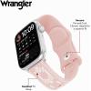Wrangler® “Aztec Trail” Silicone Band for Apple Watch®, Western Aztec Pattern, Fits all Apple Watch® Series and Sizes(Light Pink)