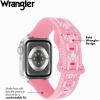 Wrangler® “Aztec Trail” Silicone Band for Apple Watch®, Western Aztec Pattern, Fits all Apple Watch® Series and Sizes(Pink)