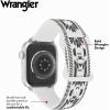 Wrangler® “Aztec Trail” Silicone Band for Apple Watch®, Western Aztec Pattern, Fits all Apple Watch® Series and Sizes(White)