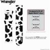 Wrangler® “Cowhide Classic” Silicone Band for Apple Watch, White with Black Print, Fits all Apple Watch® Series and Sizes