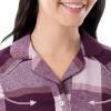 Wrangler womens Mid-length Flannel Sleep Shirtdress(Block Plaid)