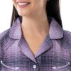 Wrangler womens Mid-length Flannel Sleep Shirtdress(Lilac Ombre Plaid)