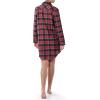 Wrangler womens Mid-length Flannel Sleep Shirtdress(Merry Plaid)