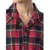Wrangler womens Mid-length Flannel Sleep Shirtdress(Merry Plaid)