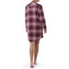 Wrangler womens Mid-length Flannel Sleep Shirtdress(Ombre Plaid)