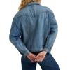 Wrangler womens Relaxed Fit Girlfriend Denim Jacket(Mojave Blue)