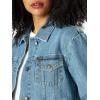 Wrangler womens Relaxed Fit Memory Maker Jean Jacket(Basin)