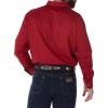 WranglermensPainted Desert Two Pocket Long Sleeve Button Shirt(Red)