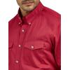 WranglermensPainted Desert Two Pocket Long Sleeve Button Shirt(Red)