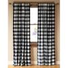CARSTENS, INC. Plush Fleece Curtain Panel Set, Wrangler Western Collection, 2 Panels (54″ x 84″ Each), Blue Buffalo Plaid(Black & White Buffalo Plaid)