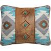 Carstens Mesa Daybreak Diamonds Throw Pillow, Blue