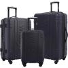 Wrangler 3 Piece Astral Travel Luggage Set, Sage Brush(Dark Sapphire)