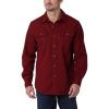 Wrangler Authentics Men’s Long Sleeve Classic Woven Shirt(Cabernet)