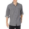 Wrangler Authentics Men’s Long Sleeve Classic Woven Shirt(Grey)