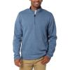Wrangler Authentics Men’s Long Sleeve Fleece Quarter-Zip(Riviera)