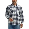 Wrangler Authentics Mens Long Sleeve Heavyweight Fleece Shirt(Birch Buffalo)