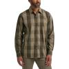 Wrangler Authentics Men’s Long Sleeve Plaid Woven Shirt(Otter Plaid)