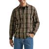 Wrangler Authentics Men’s Long Sleeve Plaid Woven Shirt(Rosin Plaid)