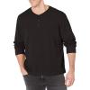 Wrangler Authentics Men’s Long Sleeve Waffle Henley(Caviar)
