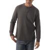 Wrangler Authentics Men’s Long Sleeve Waffle Henley(Dark Charcoal)