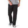 Wrangler Authentics Men’s Premium Relaxed Fit Straight Leg Cargo Pant(Black)
