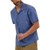 Wrangler Authentics Men’s Short Sleeve Camp Shirt(Vintage Indigo)