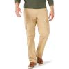 Wrangler Authentics mens Relaxed Fit Stretch Cargo Pant(Travertine Ripstop)