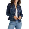 Wrangler Authentics womens Stretch Denim Jacket(Drenched)
