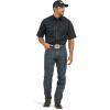Wrangler Black Sport Western Men’s Collared Short Sleeve Snap Shirt 1071106BK(Black)