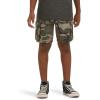 Wrangler Boys’ Charge Cargo Short(Jungle Green Camo)