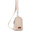 Wrangler Crossbody Sling Bag for Women Fanny Packs Chest Bags for Travel(Classic-beige)