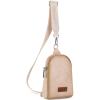 Wrangler Crossbody Sling Bag for Women Fanny Packs Chest Bags for Travel(Classic-beige Distressed)