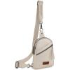Wrangler Crossbody Sling Bag for Women Fanny Packs Chest Bags for Travel(Urban-beige)