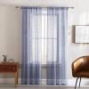 Wrangler- Curtains, Window Home Décor, Semi Sheer Drape Set (Solid Blue, 2 Piece)