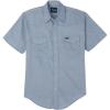 Wrangler Denim Short Sleeve Snap Shirt(Chambray)