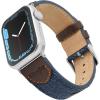 Wrangler® Denim & Leather Band for Apple Watch®, Western Style, Fits all Apple Watch® Series and Sizes(Denim)