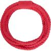 Wrangler Foam Coiled Rope Dog Chew Toy – Scented Dog Rope Toy for Medium to Large Dogs – Pet-Safe Foam Toy for Tug & Fetch – Promotes Healthy Chewing – Indoor/Outdoor Play (Tan, Peanut Butter)(Red)