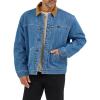 Wrangler Men’s Antique Indigo Sherpa Lined Jacket
